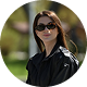 Girl with sunglasses in a park